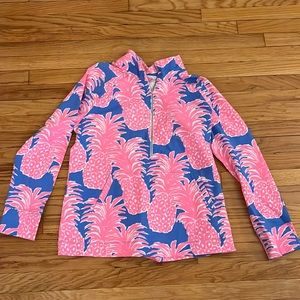 Lily Pulitzer Pineapple Half Zip